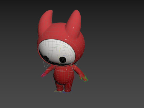 Character259 Rigged Mascot 3D Model