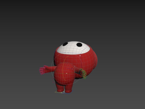 Character259 Rigged Mascot 3D Model