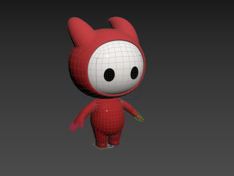 Character259 Rigged Mascot 3D Model