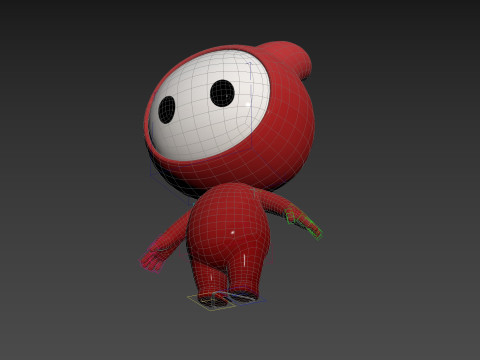 Character259 Rigged Mascot 3D Model