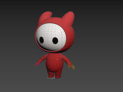 Character259 Rigged Mascot 3D Model