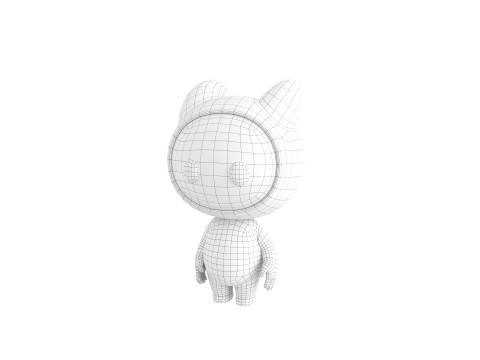 Character259 Rigged Mascot 3D Model