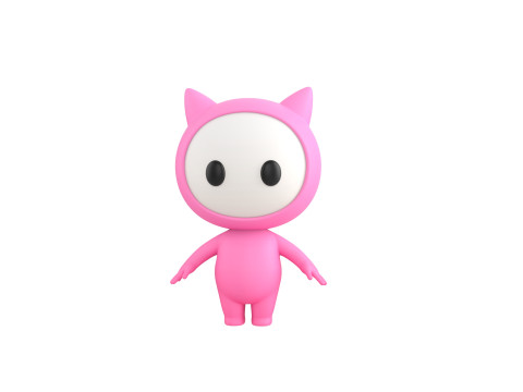Character260 Rigged Mascot 3D Модель