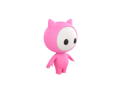 Character260 Rigged Mascot 3D Модель