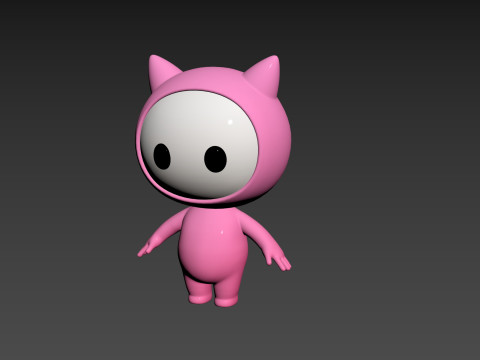 Character260 Rigged Mascot 3D Модель