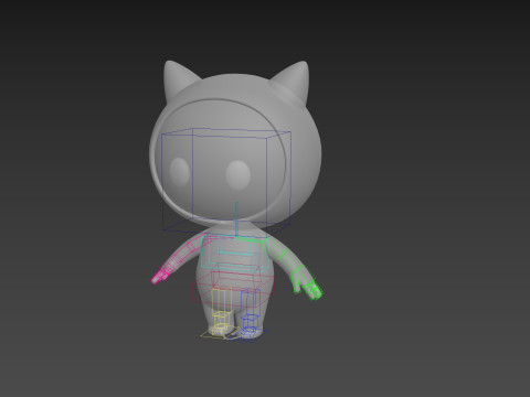 Character260 Rigged Mascot 3D Модель