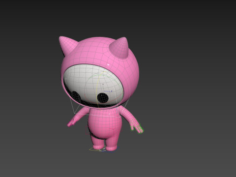 Character260 Rigged Mascot 3D Модель