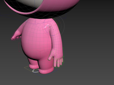 Character260 Rigged Mascot 3D Модель