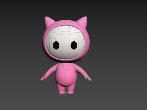 Character260 Rigged Mascot 3D Модель