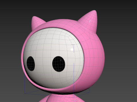 Character260 Rigged Mascot 3D Модель