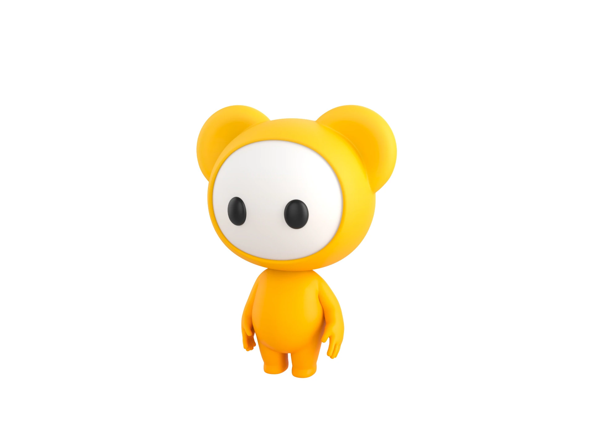 Character261 Rigged Mascot 3D Model .c4d .max .obj .3ds .fbx .stl .blend 