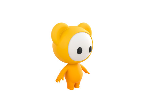 Character261 Rigged Mascot 3D-Modell