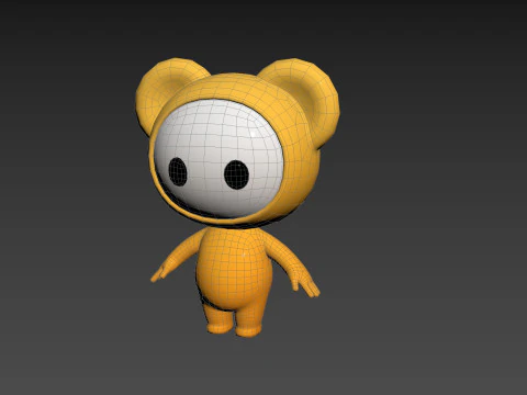 Character261 Rigged Mascot 3D Model