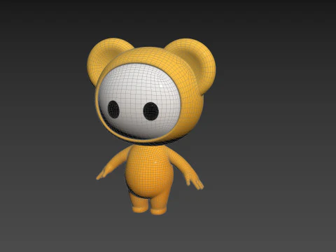 Character261 Rigged Mascot 3D Model