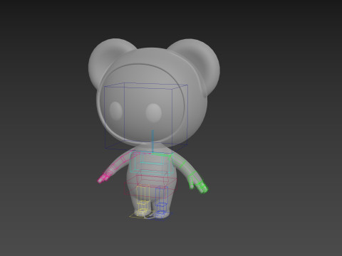 Character261 Rigged Mascot 3D-Modell