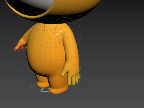 Character261 Rigged Mascot 3D Model