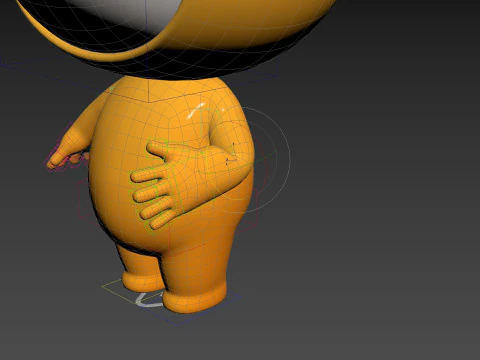 Character261 Rigged Mascot 3D Model