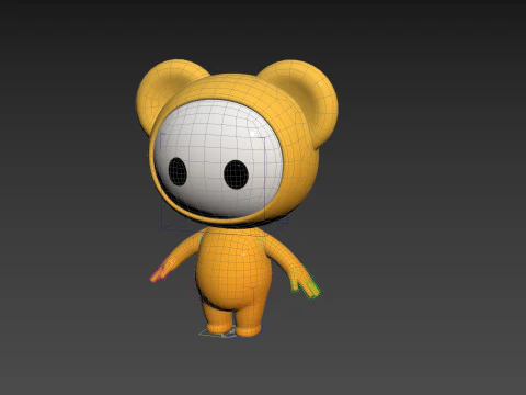 Character261 Rigged Mascot 3D Model