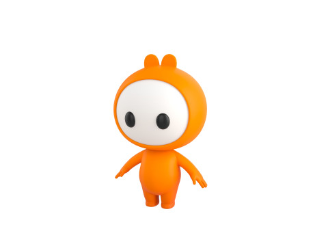 Character262 Rigged Mascot 3D Model