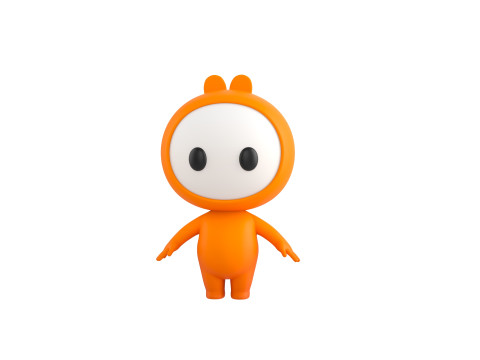 Character262 Rigged Mascot 3D Model