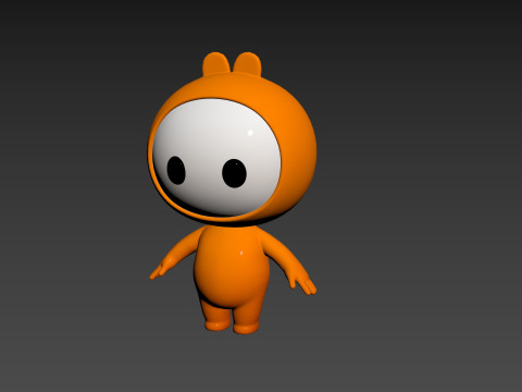 Character262 Rigged Mascot 3D Model