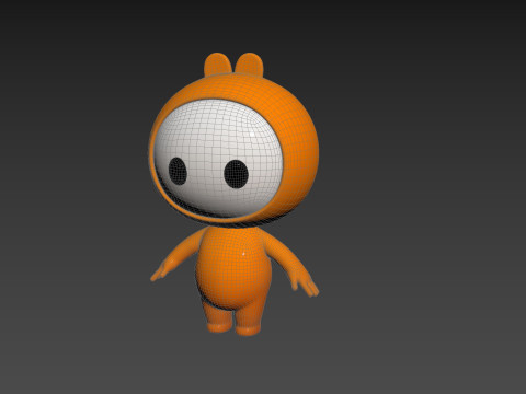 Character262 Rigged Mascot 3D Model