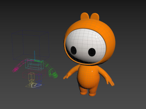 Character262 Rigged Mascot 3D Model