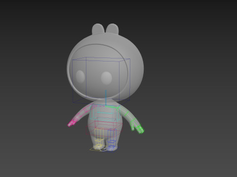Character262 Rigged Mascot 3D Model