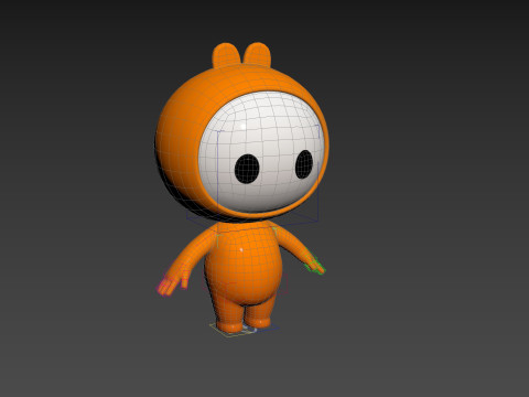 Character262 Rigged Mascot 3D Model