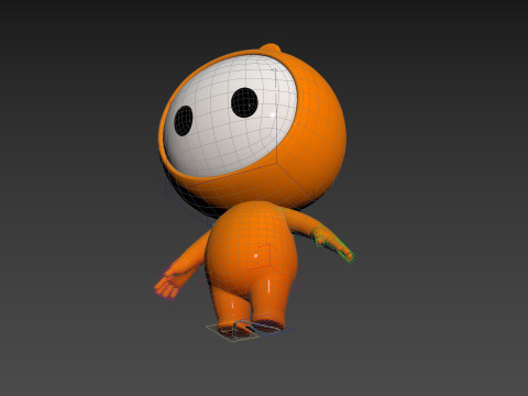 Character262 Rigged Mascot 3D Model