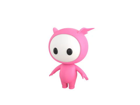 Character263 Rigged Mascot 3D Model
