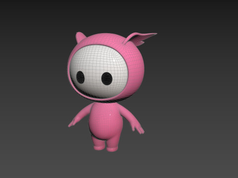 Character263 Rigged Mascot Modelo 3D