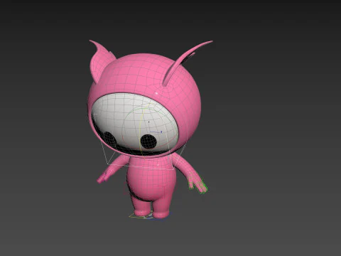 Character263 Rigged Mascot 3D Model