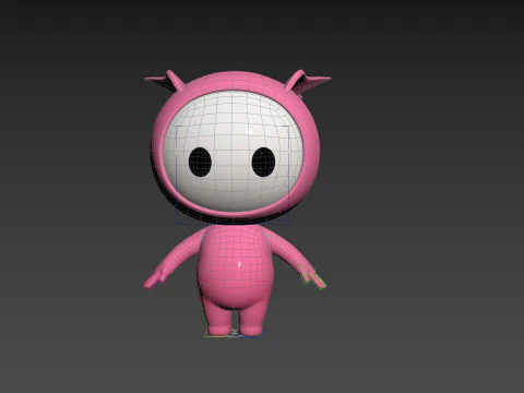 Character263 Rigged Mascot 3D Model
