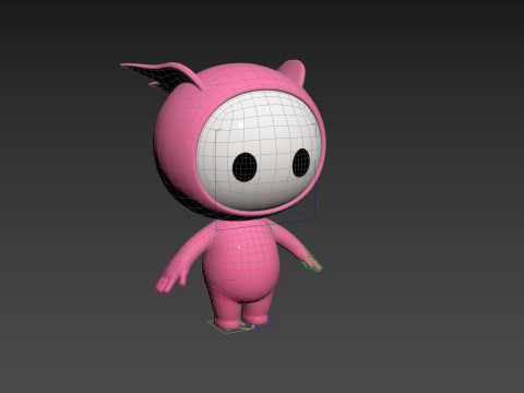 Character263 Rigged Mascot Modelo 3D