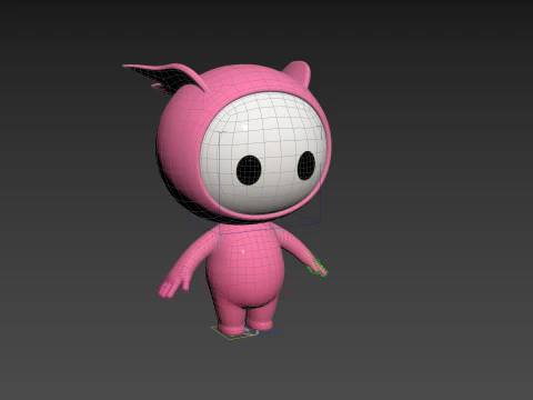 Character263 Rigged Mascot 3D Model