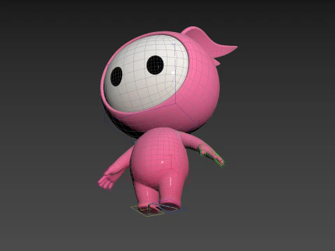 Character263 Rigged Mascot 3D Model