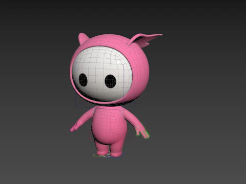 Character263 Rigged Mascot 3D Model