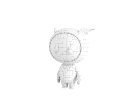 Character263 Rigged Mascot 3D Model