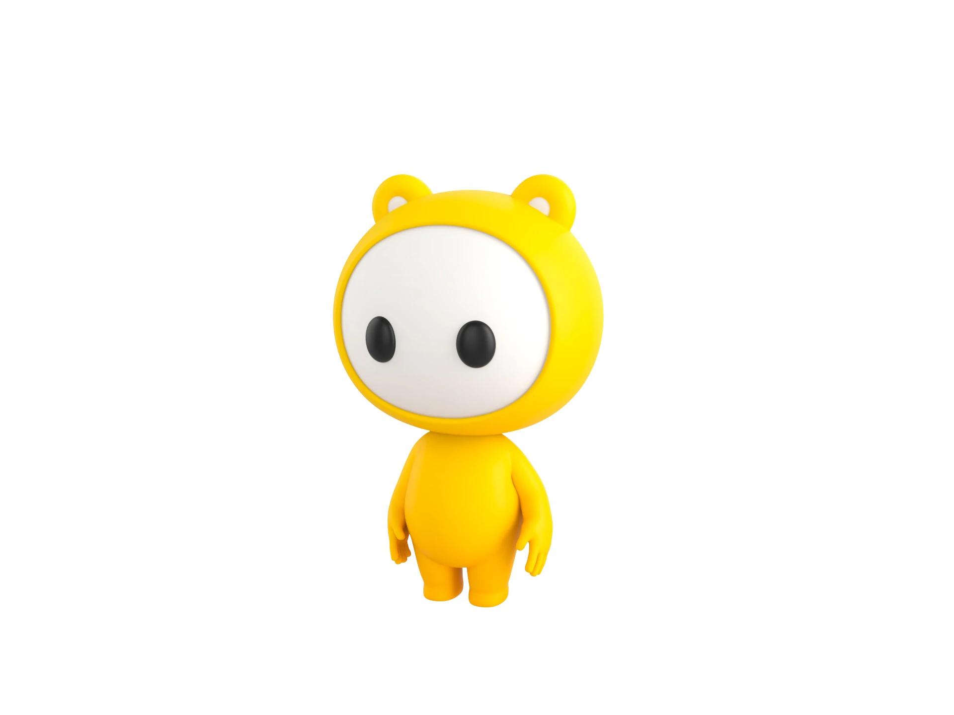 Character264 Rigged Mascot 3D Model .c4d .max .obj .3ds .fbx .stl .blend 