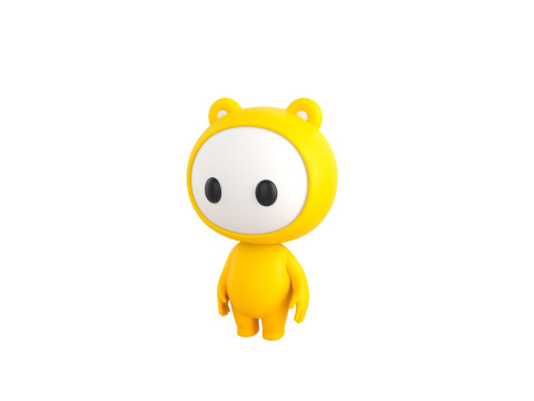 Character264 Rigged Mascot 3Dモデル