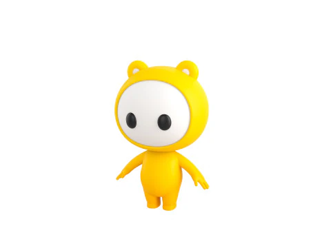 Character264 Rigged Mascot 3D Model