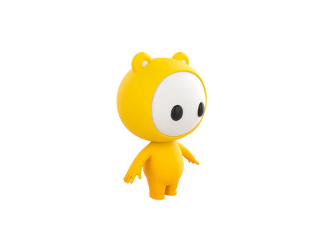 Character264 Rigged Mascot 3D Model