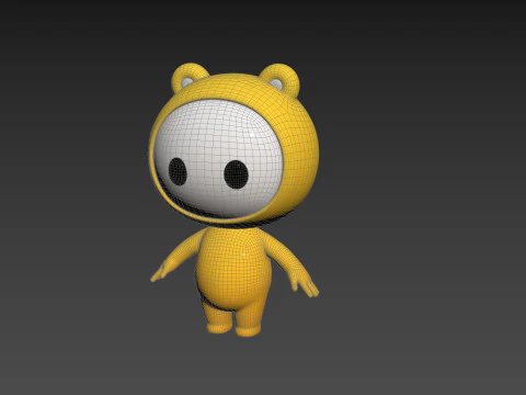 Character264 Rigged Mascot 3D Model