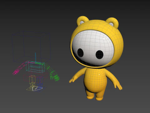 Character264 Rigged Mascot 3D Model