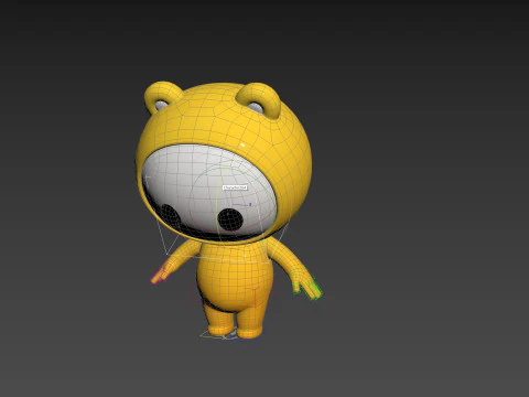 Character264 Rigged Mascot 3D Model