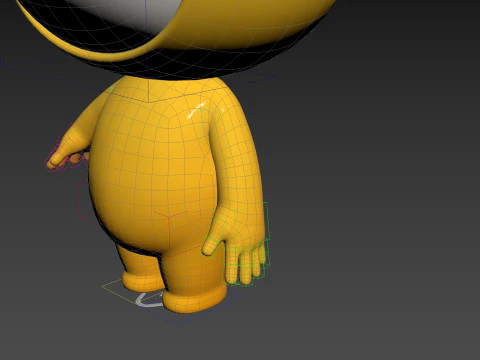 Character264 Rigged Mascot 3D Model