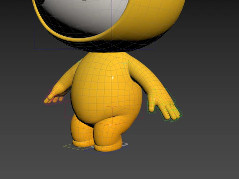 Character264 Rigged Mascot 3D Model