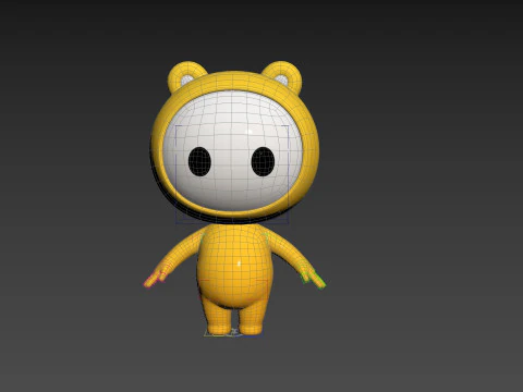 Character264 Rigged Mascot 3D Model