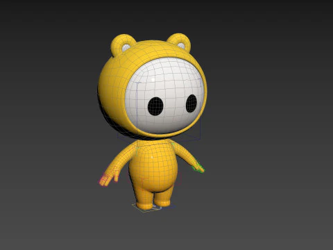 Character264 Rigged Mascot 3D Model